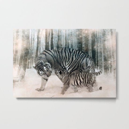 Tiger Metal Print