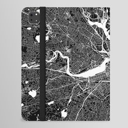 Boston Black And White Map iPad Folio Case