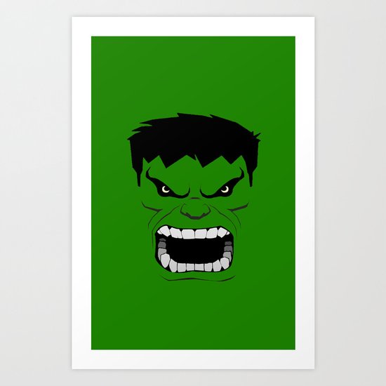 Minimalist Hulk Art Print