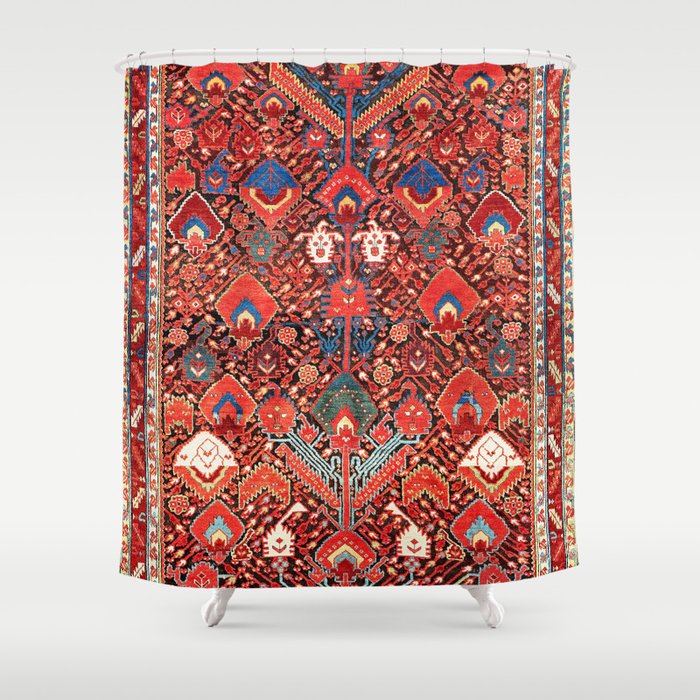 Sauj Bulag Azerbaijan Northwest Persian Rug Print Shower Curtain