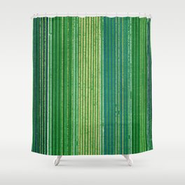 Vintage Japanese Textile Woodcut Shower Curtain