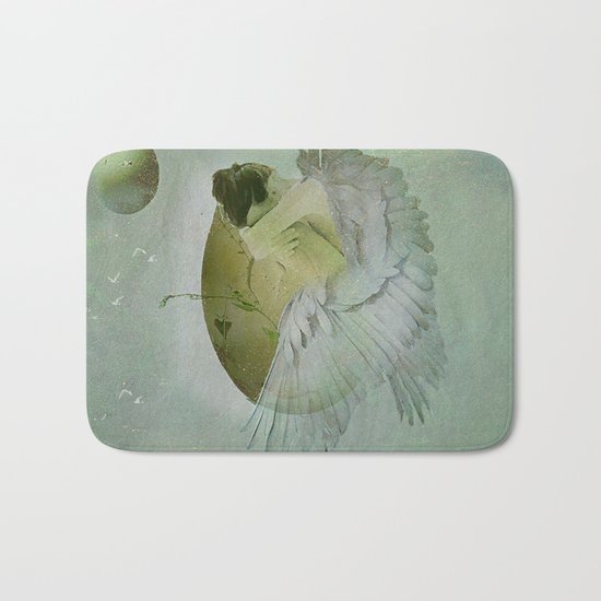 birth of an angel Bath Mat