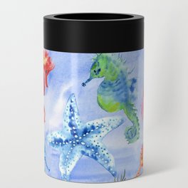Seahorses And Starfish With Corals Can Cooler