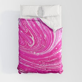 Mixed pink paint background Comforter