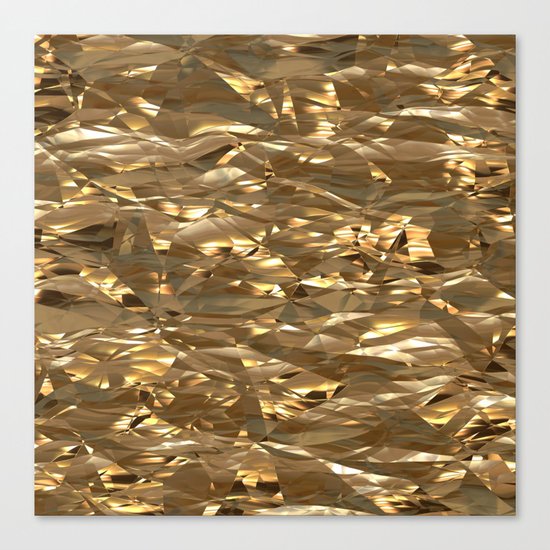 Golden Crinkle Canvas Print