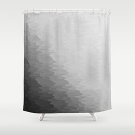 Gray Texture Ombre Shower Curtain