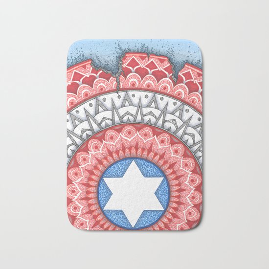 Captain (Star of David) America Bath Mat