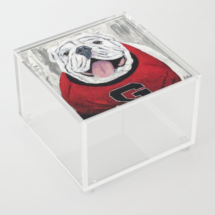 UGA Bulldog Acrylic Box
