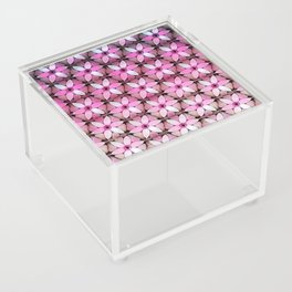 Modern Daisies Ombre Pink White Acrylic Box