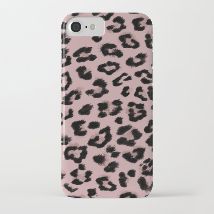 Classic Pink Animal Print pattern iPhone Case