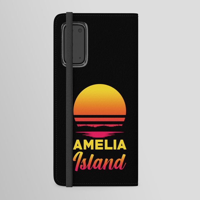 Amelia Island Retro Souvenir Android Wallet Case