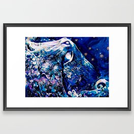 Galaxy Octopus Framed Art Print