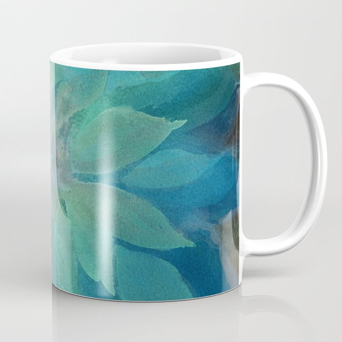 Darling Dahlia - Charcoal Blues Coffee Mug