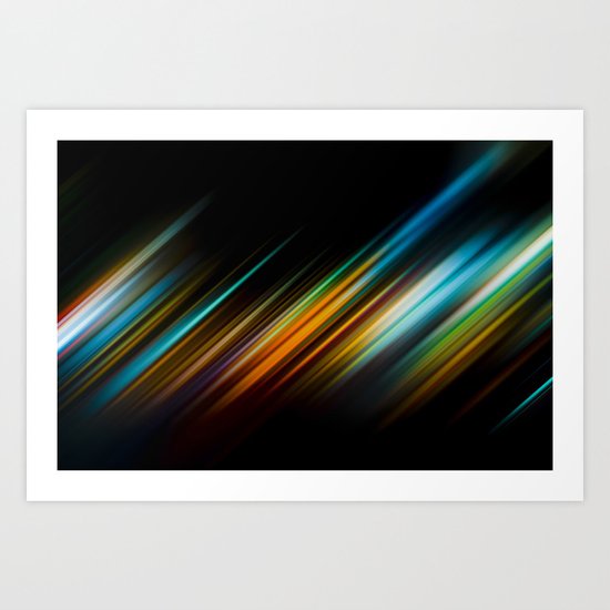 Taxi drive NY Art Print