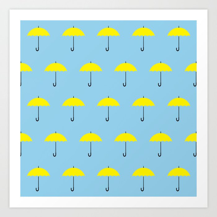 HIMYM Yellow Umbrella Art Print by tralalavelling | Society6