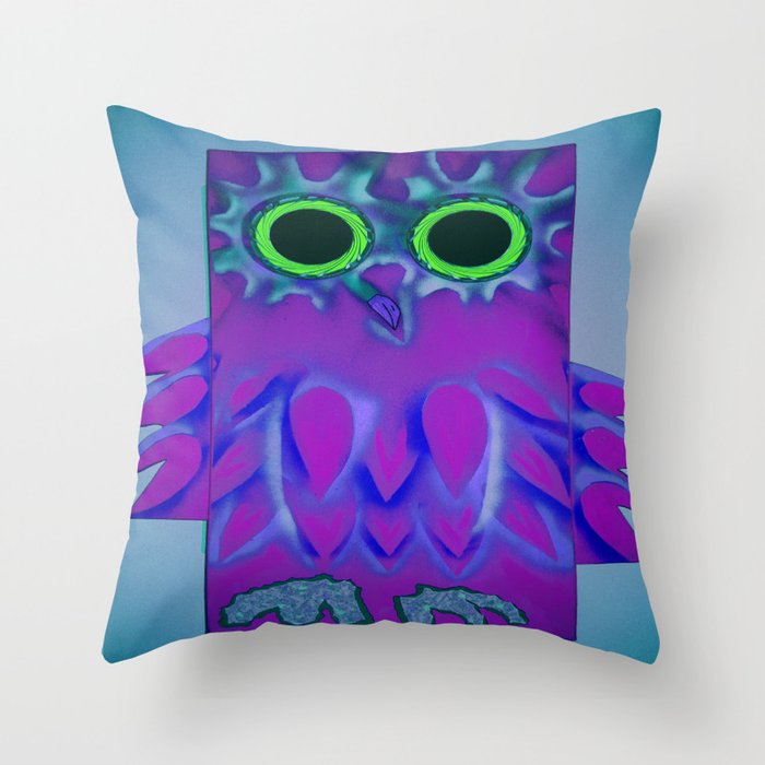NIGHT OWL Throw Pillow