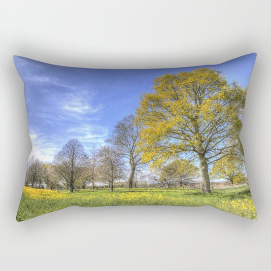 Summertime Farm England Rectangular Pillow