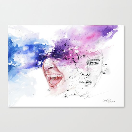 Don't hold your feelings Canvas Print
