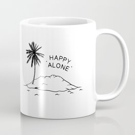 Happy Alone Coffee Mug