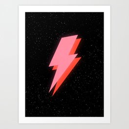 Thunderbolt: Glowing Astro Edition Art Print