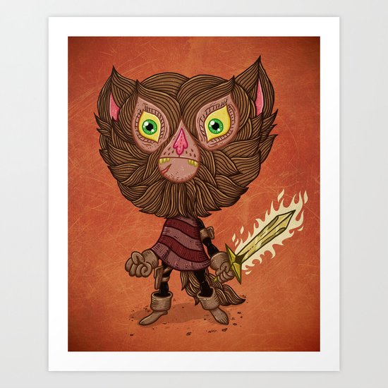Adventure Cat Art Print