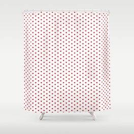 Small Red heart pattern Shower Curtain