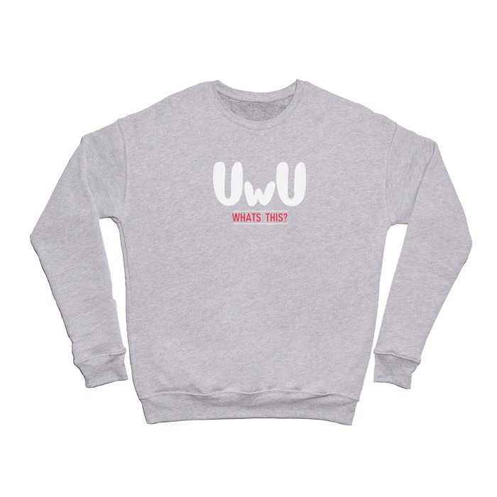 Japan OwO UwU Face What's This Anime Aesthetic Crewneck Sweatshirt