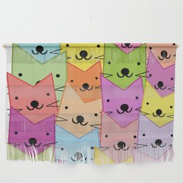 Colorful cats Wall Hanging