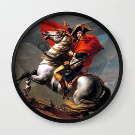 Jacques Louis David Napoleon Crossing the Alps Wall Clock | Napoleon, France, Painting, Famouspaintings, Kings 
