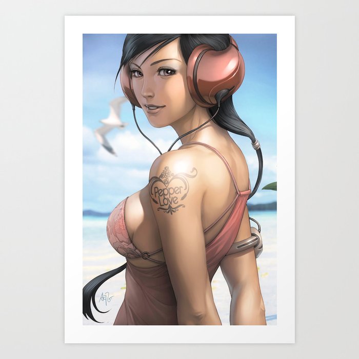 Discover the motif PEPPER SMILE by Stanley Artgerm Lau as a print at TOPPOSTER
