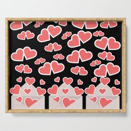 Sending All My Love To You Valentines Day Anniversary Gift Serving Tray