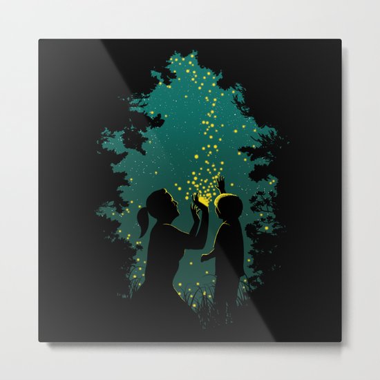 Fireflies Metal Print
