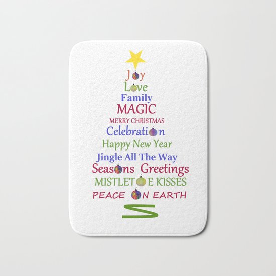 Holiday Tree Bath Mat