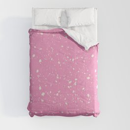 Pink Terrazzo Seamless Pattern Comforter