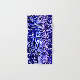 Blue Kiss Love Street Art Acrylic Posca Painting Hand & Bath Towel