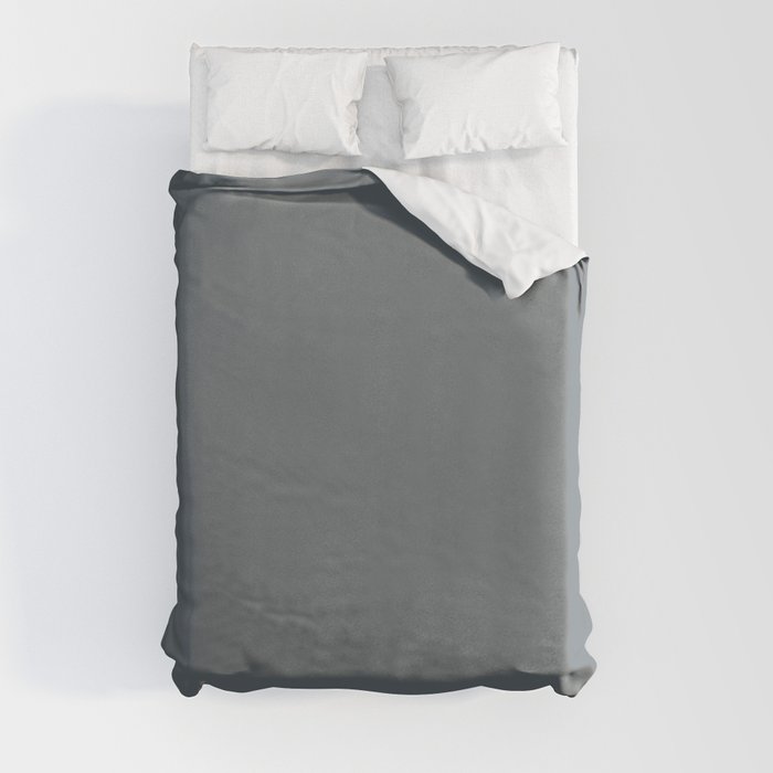 Draw Your Sword Gray Duvet Cover
