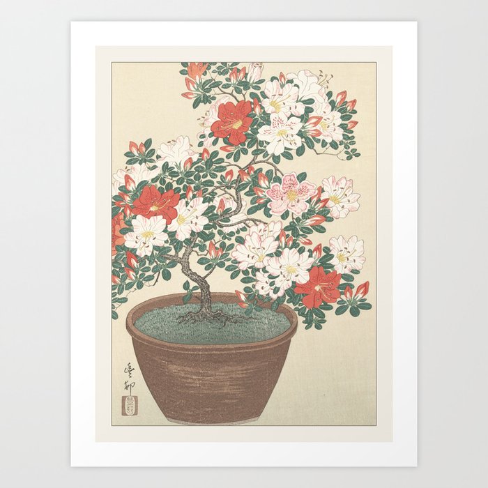 Ohara Koson Flowering Azalea Asian Japanese Art Art Print