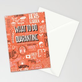 What To Do In Quarantine 01 Stationery Card