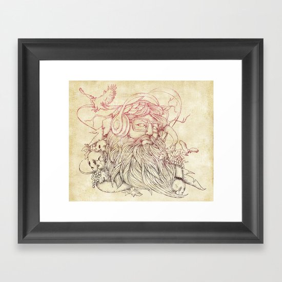Listen to your soul Framed Art Print