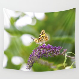 Vanessa cardui - Painted Lady Butterfly Wall Tapestry