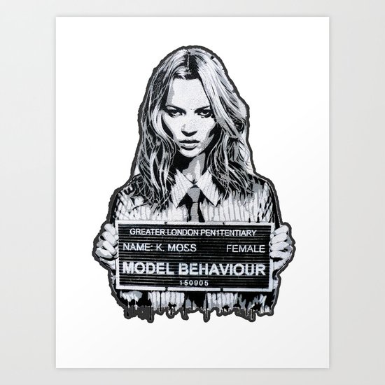 Kate Moss Art Print