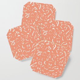 Freely Scribbled - Terracotta Coaster