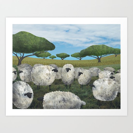 greener pasture Art Print