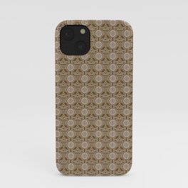 Tribal Pattern in Brown Background iPhone Case