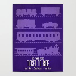 Ticket to Ride - Minimalist Board Games 07 Poster