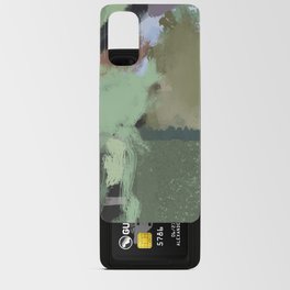 Muted Abstract Modern Clouds Mint Android Card Case