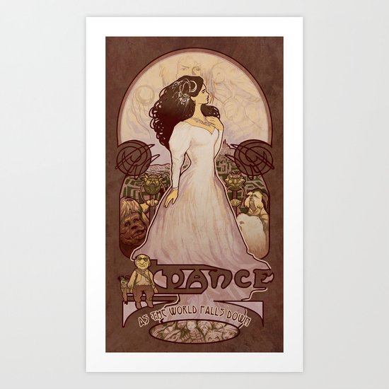 As the World Falls Down Art Print