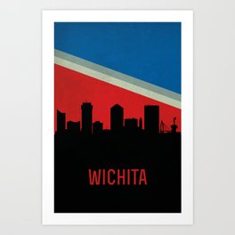 Wichita Skyline Art Print