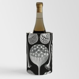 Black and White Mushroom Pattern Illustration Wine Chiller