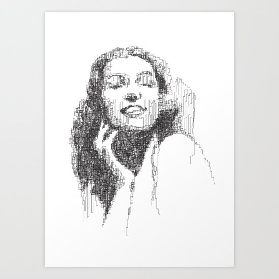 Rita Hayworth Portrait Art Print